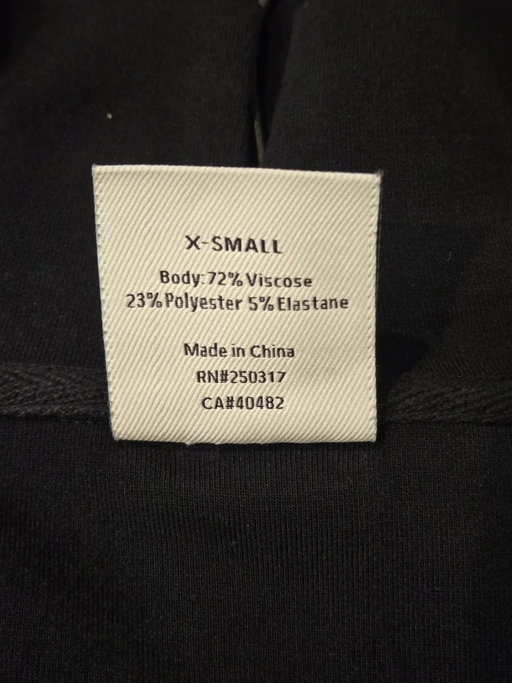 Varley Arcola Black Double Soft Sweatshirt with Cinch Waist Size Extra Small - Picture 9 of 10